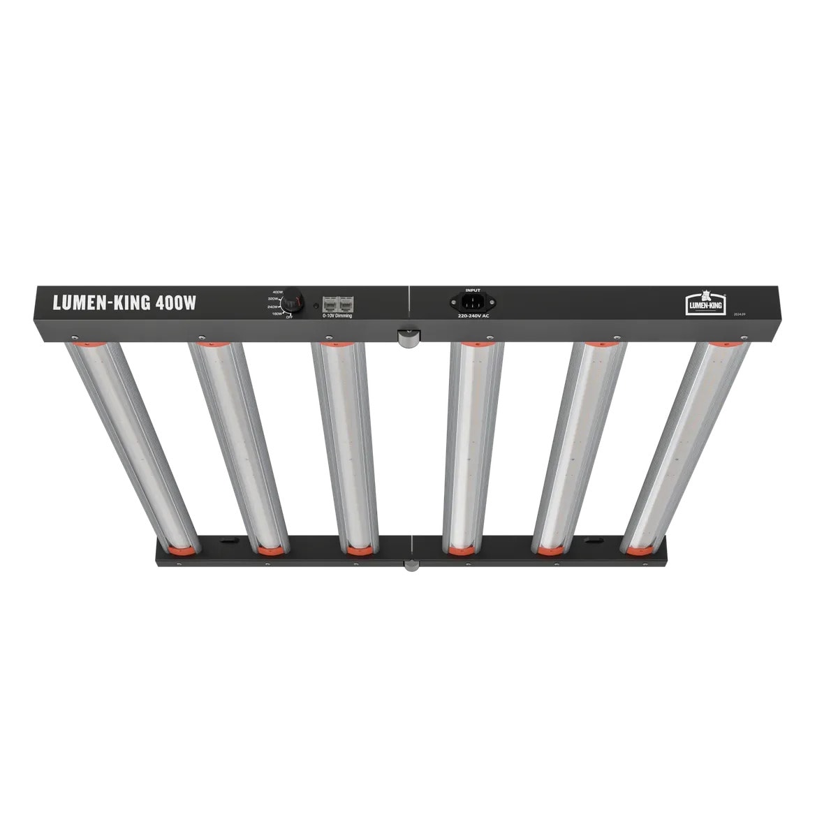 Lumen-King® 400W LED Grow Lampe mit dimmbarem Vollspektrum, 6 LED-Lichtleisten und 2,7 µmol/J Effizienz