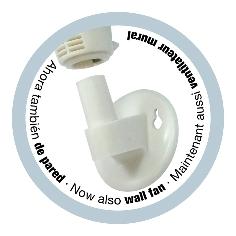 Standventilator Pro-Vent mit 40 cm Durchmesser, 3 Geschwindigkeitsstufen und Wandhalterung